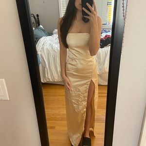 MESHKI strapless dress